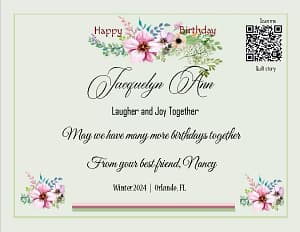 Jacquelyn Ann birthday Jacquelyn Ann