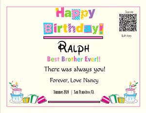 Ralph birthday Ralph