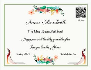 Anna Elizabeth Birthday Anna Elizabeth