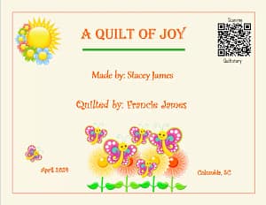 A Quilt of Joy A Quilt of Joy