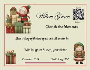 Willow Grace Christmas Tom website Willow Grace