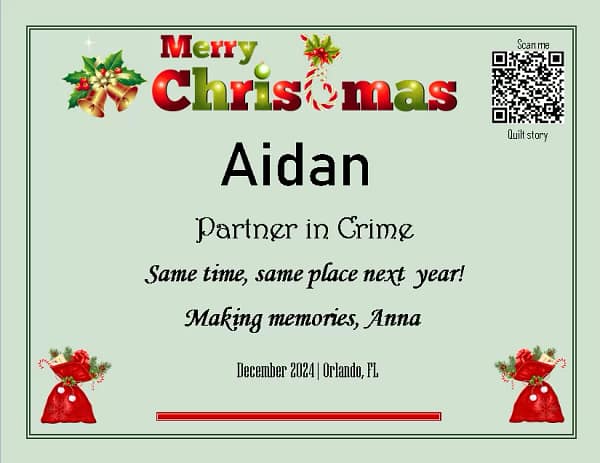 Aidan Christmas Aidan