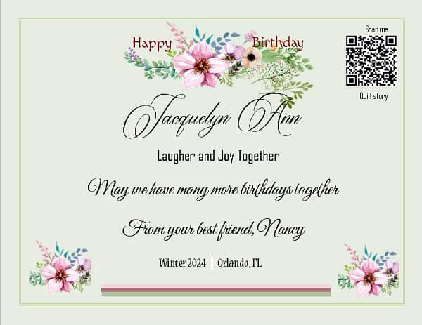 Jacquelyn Ann birthday Jacquelyn Ann