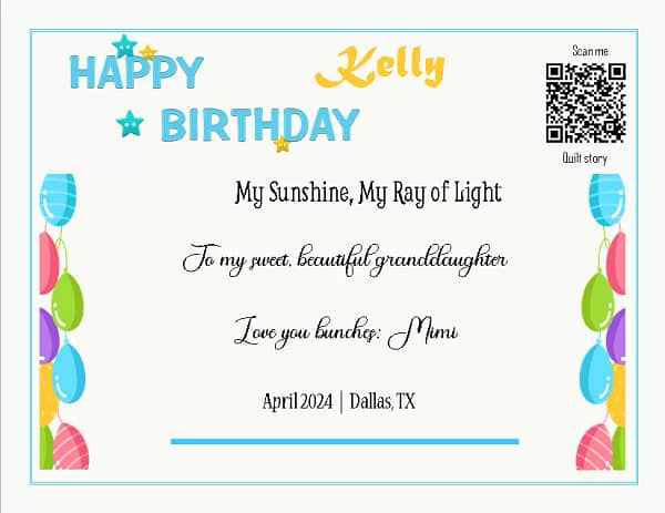 Kelly birthday Kelly