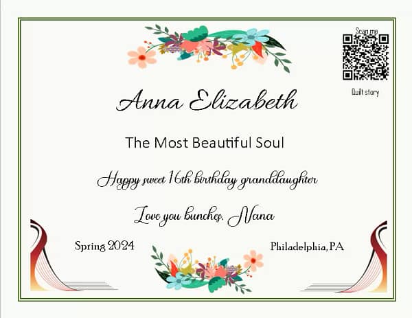 Anna Elizabeth Birthday Anna Elizabeth