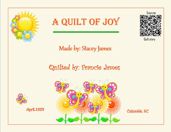A Quilt of Joy