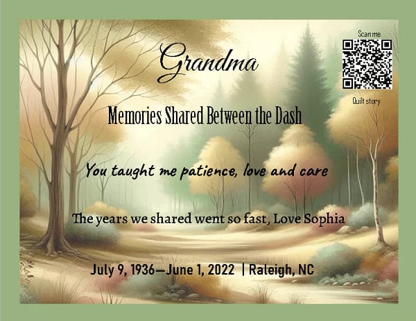 Grandma betwen the dash (1) To My Grandma