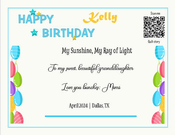 Kelly birthday Kelly